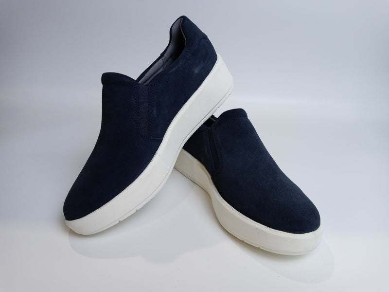 Clarks Womens Layton Step Sneaker Navy Suede Size 6.5 Pair Of Shoes