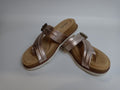 Clarks Brynn Madi Flat Sandal Rose Gold Leather Size 6 W Pair Of Shoes