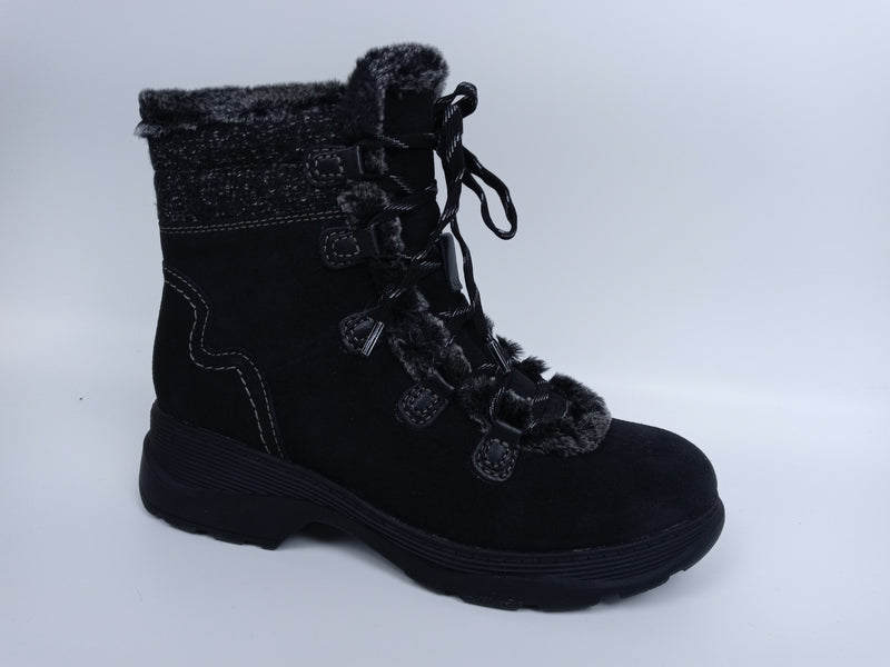 Clarks Women's Aveleigh Zip Black Waxy Suede Size 7 Narron Narrow Pair Of Shoes