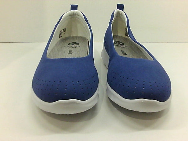 Clarks Womens STEP ALLENASEA BLUE Closed Toe None Flats Size 11