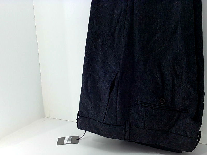 Lafaurie Mens Churchill Regular Zipper Dress Pants Size 44 Blue Grey