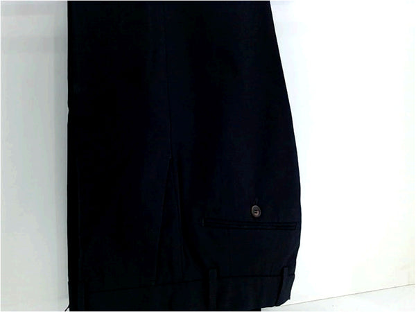 Lafaurie Mens Beauvoir Pants Regular Zipper Dress Pants Size 42 Navy Blue