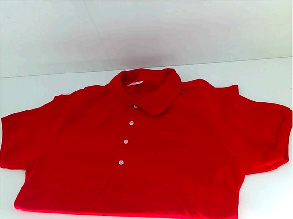 Jerzees Womens Polo Regular Short Sleeve Polo Color Red Size Small Tops