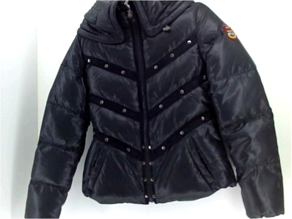 Triple Fat Goose Womens Regular Zipper Casual Jacket Color Black Size Medium