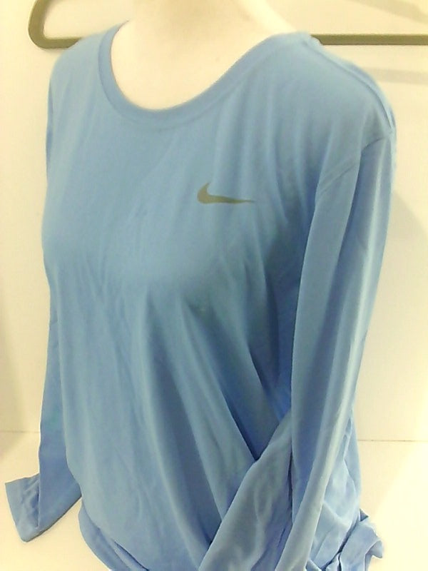 Nike Womens Legend L/S T SP20 TOP - Valor Blue/Valor Blue/Cool Grey Size Large
