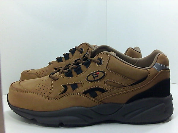 Propét Men's Stability Walker Walking Sneakers Medicare Approved Shoes, Choco/Black Nubuck, 8.5 XX-Wide Size 8.5