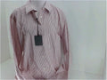 Lafaurie Mens Cool Regular Long Sleeve Dress Shirt Size Large White Pink