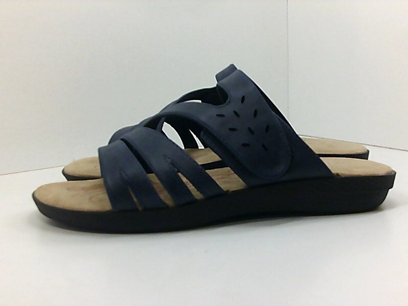 Easy Street Womens 31-4480 Open Toe Casual Flat Sandals Size 10
