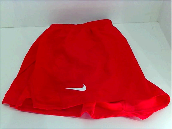 Nike Womens Dry 10k Running Shorts Red White Size Large