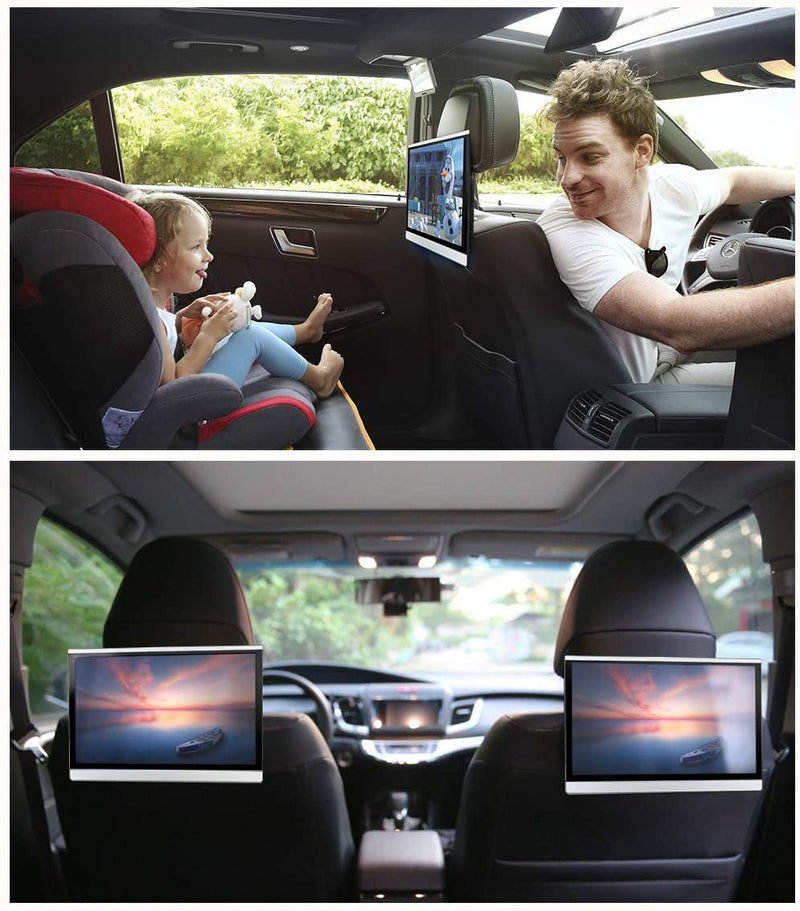 Pair 13.3 Inch Android 9.0 Car Headrest Monitors Ddauto Dd133c