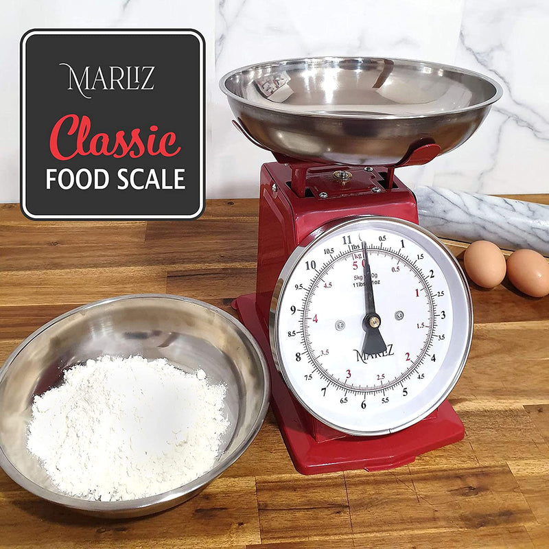 MARLIZ 11 lb/ 5Kg Mechanical Analog Food Kitchen Scale