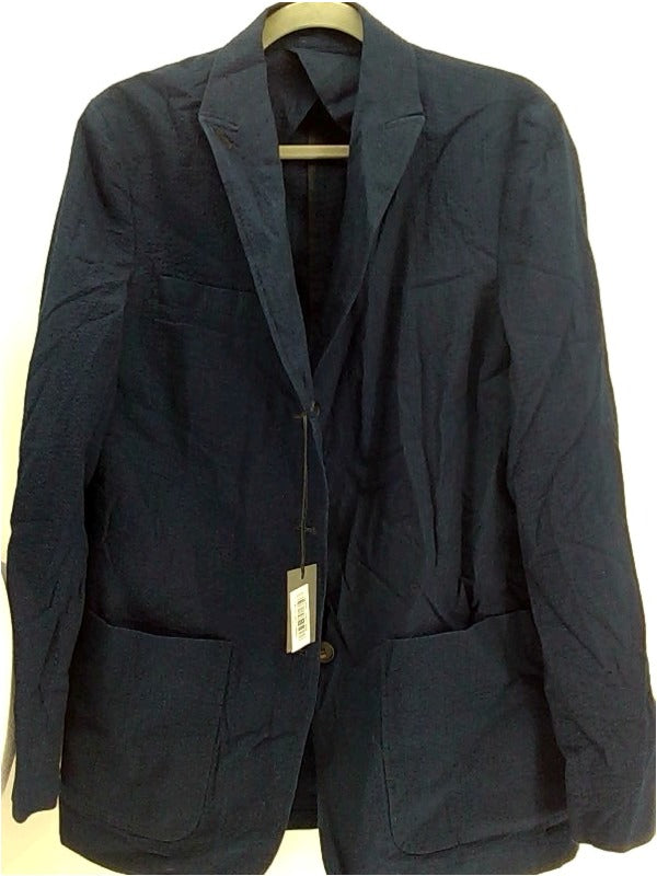 Lafaurie Mens Barthes Jacket Regular Blazer Size 50 Navy Blue