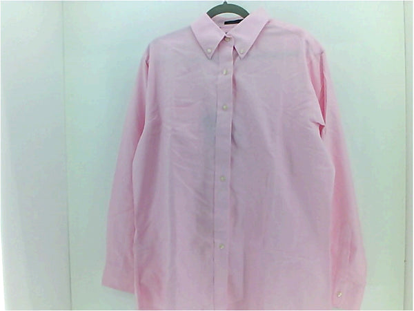 UltraClub Mens Regular Long Sleeve T-Shirt Size Large Pink