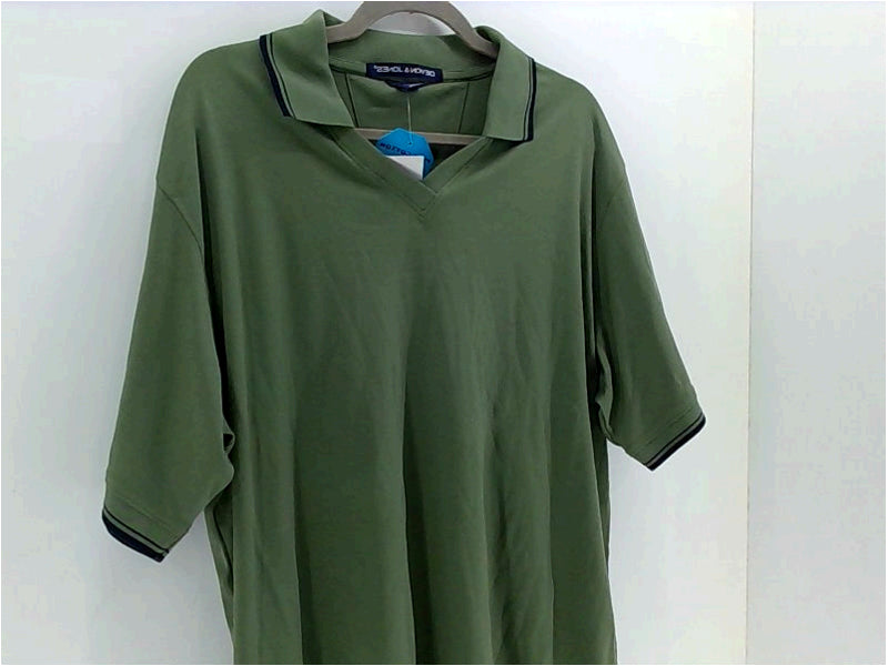 Devon And Jones Womens Regular Short Sleeve Polo Size XXLarge Green