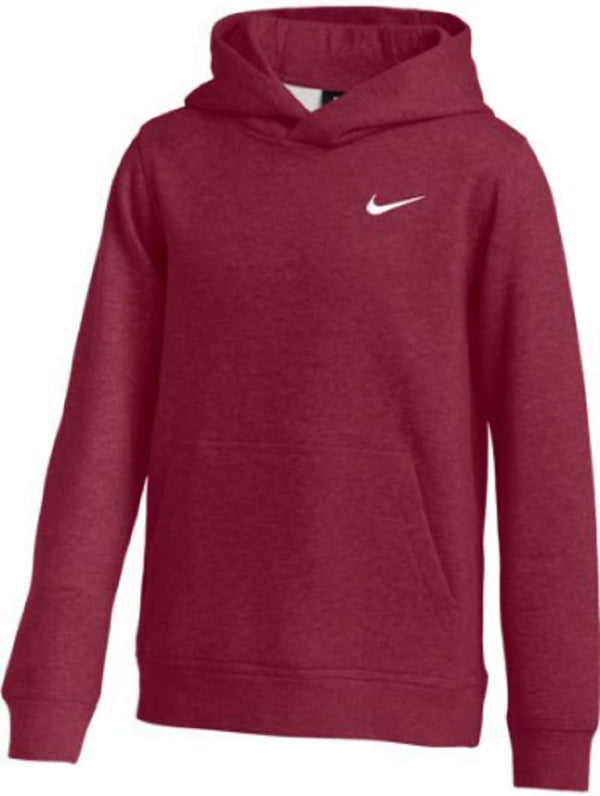 Nike Youth Fleece Pullover Hoodie Small Cardinal Size Small