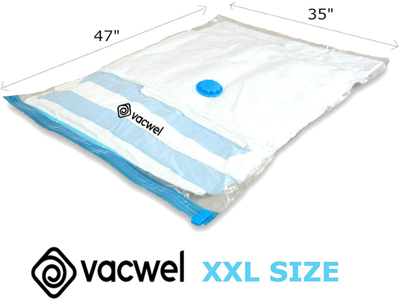 Jumbo XXL Vacuum Space Saver Bags 47 x 35 for Clothes Comforters or Mattress