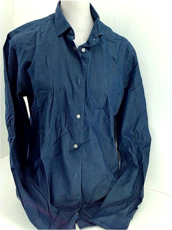 Lafaurie Men Tenim Regular Long Sleeve Casual Button Down Shirt Small Royal Blue