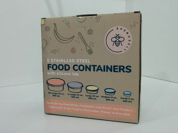 Everusely Special FOOD CONTAINERS 5 Colors