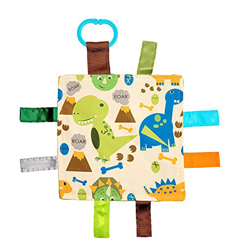 The Learning Lovey Baby Sensory 8x8 Inch Dinosaurs Design Aids Development