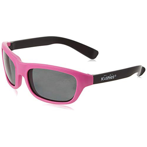 Kushies Kid Size Dupont Rubber Sunglasses with Polycarbonate Lenses Newborn Pink