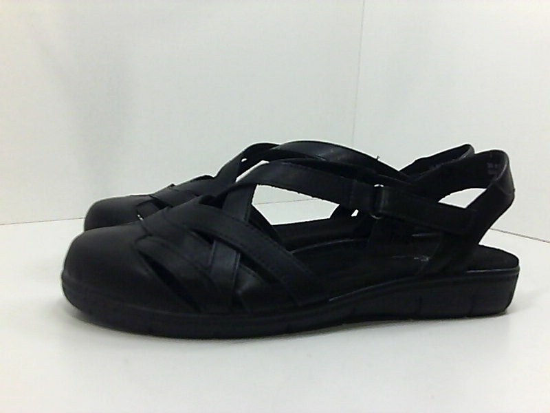 Easy Street Womens 30-8191 Open Toe Casual Flat Sandals Size 8