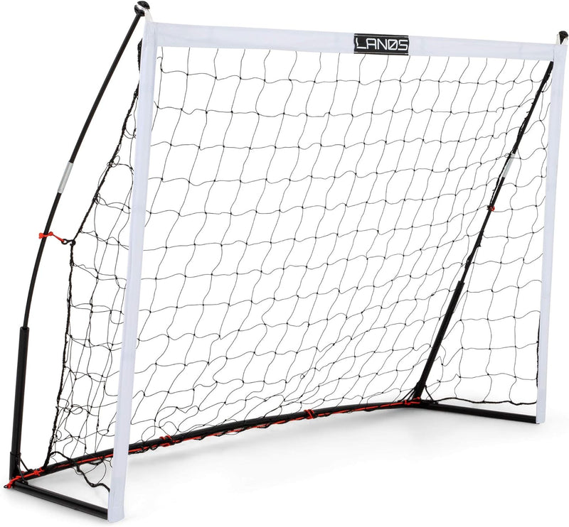 Lanos Portable Soccer Goals for Backyard, Lightweight Soccer Net with Pre-Connected Posts, Carry Bag - Premium Soccer Goal and Soccer Training Equipment for Kids and Adults 1) 6 x 4 Feet [Single Goal] Size 6x4'