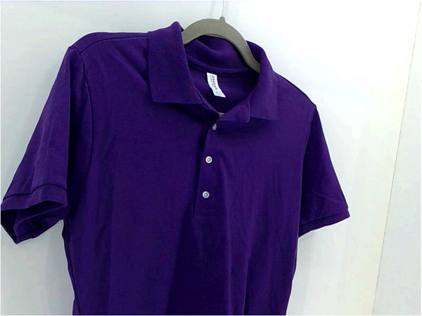 Jerzees Womens Polo Regular Short Sleeve Polo Color Purple Size Small Tops