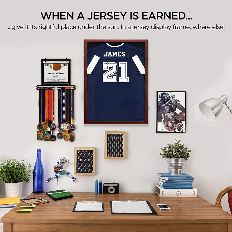 Buy Jersey Display Frame Case, Large Lockable Shadow Box Sports Jersey Frame  with 98% UV Protection Acrylic and 2 Hanger for Baseball Basketball  Football Shirt Online at desertcartINDIA