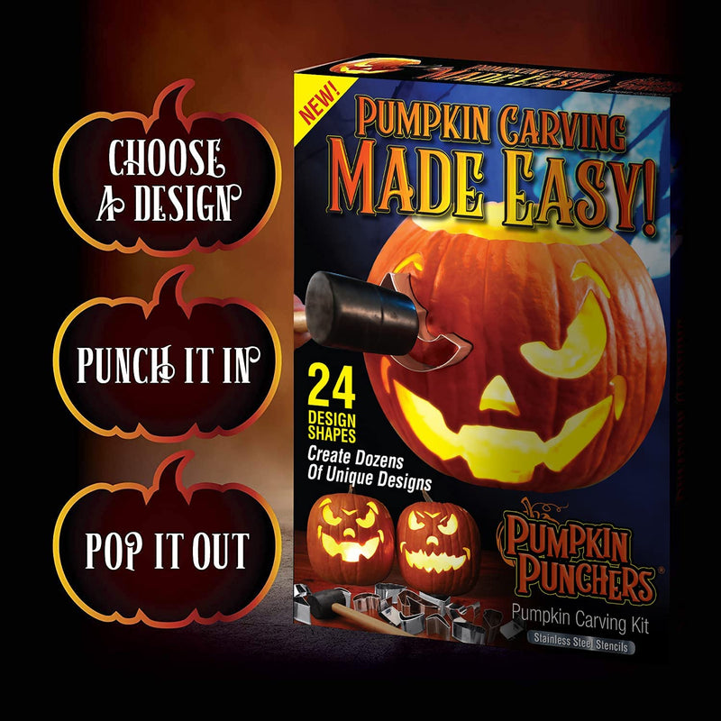 Pumpkin Punchers Pumpkin carving kit, 24 pieces