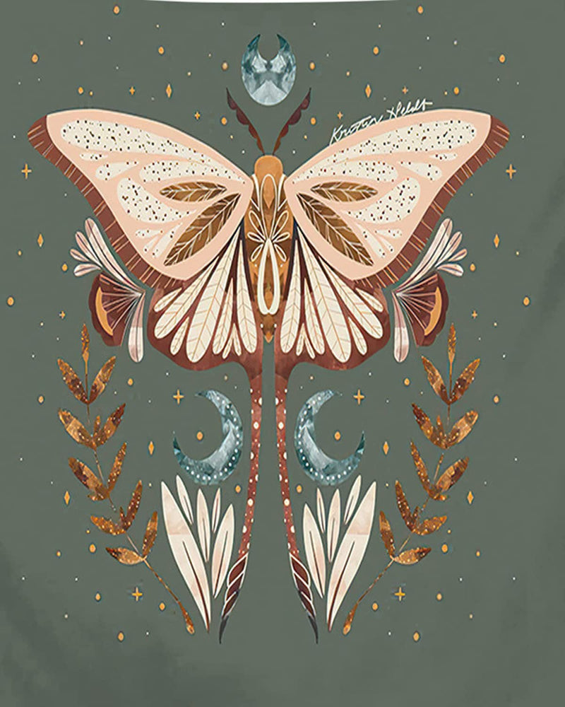 Butterfly Tapestry for Wall Hanging & Bedroom Decoration Unique Aesthetic