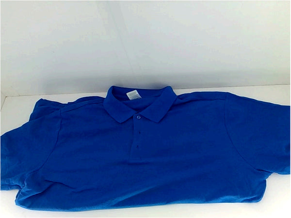 Jerzees Mens  Short Sleeve Polo Shirt Color Blue Size 3XLarge