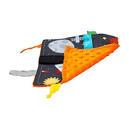 The Learning Lovey Outer Space Rockets Baby Paper Square 8x8 Inch Outer Space