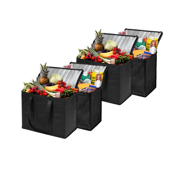 (4 Pack) L Insulated Food Delivery Bags Grocery