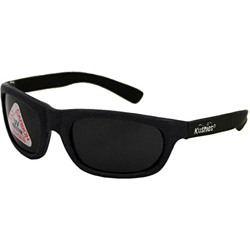 Kushies Sunglasses 100% UV Lens Block (Newborn, Black)